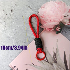Men's Knotted Mobile Lanyard, Braided Phone Case Key Ring