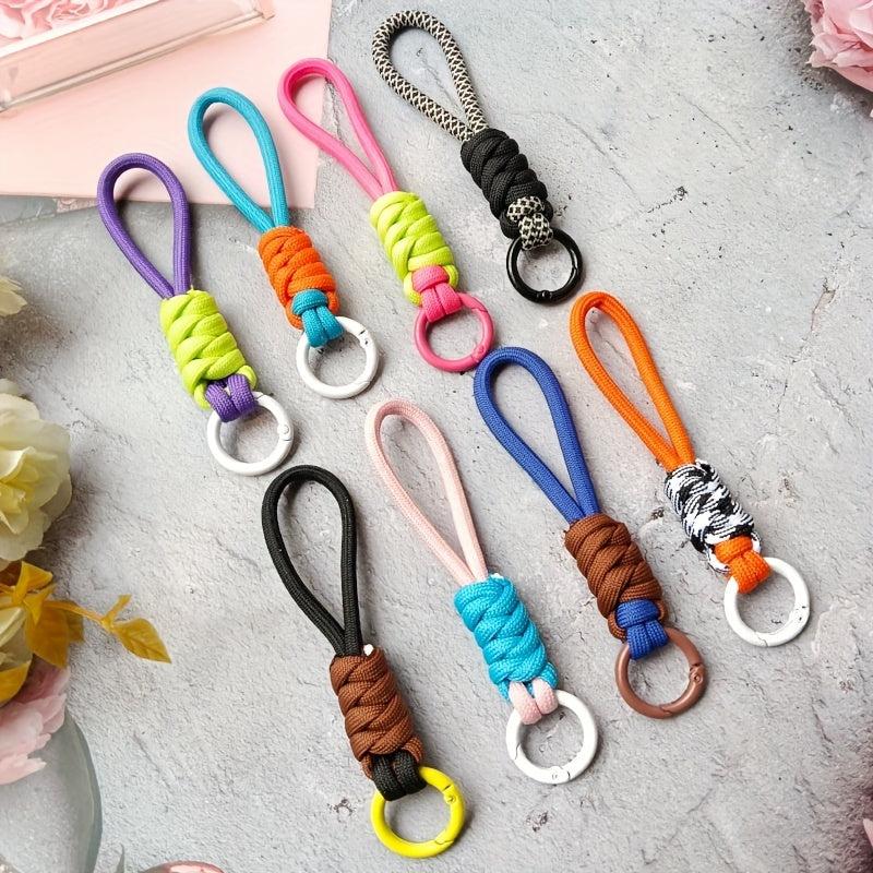 Men's Knotted Mobile Lanyard, Braided Phone Case Key Ring
