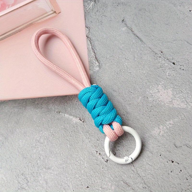 Men's Knotted Mobile Lanyard, Braided Phone Case Key Ring