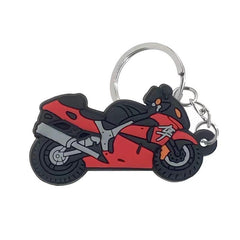 Cartoon Motorcycle Keychain PVC Key Holder Keychain
