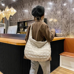 Puffer Quilted Crossbody Bag with Large Capacity