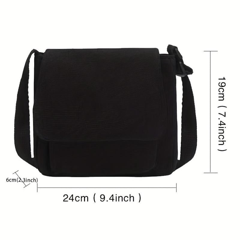 Canvas Shoulder Bag Crossbody School Bag