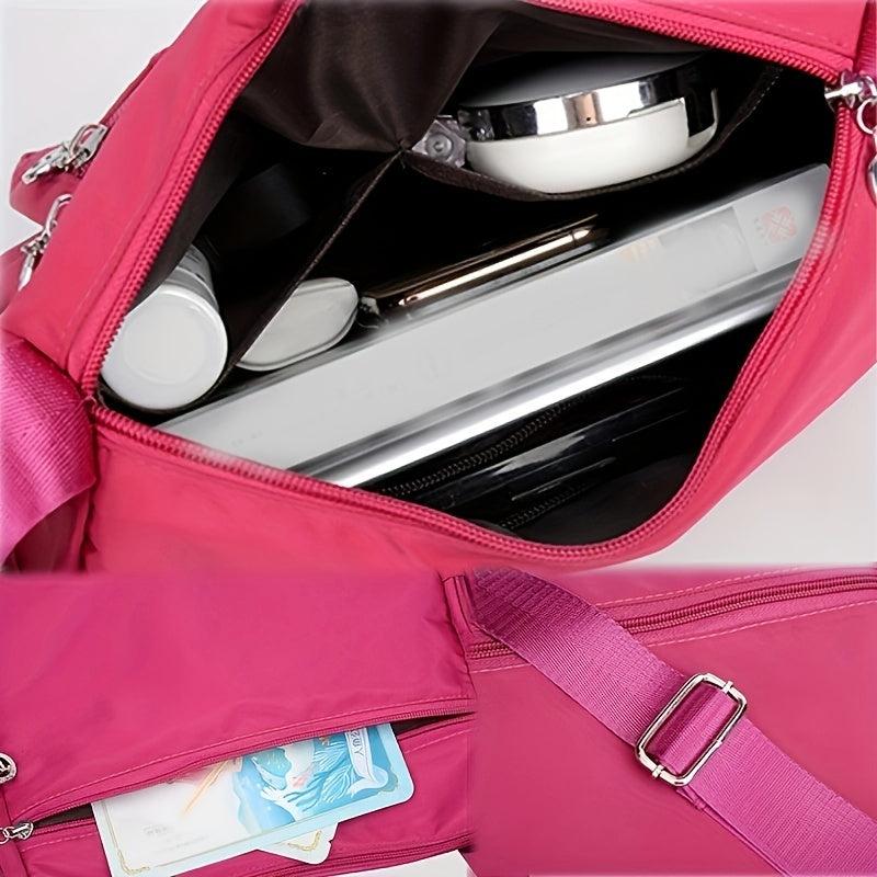 Women's Nylon Crossbody Bag Pocket Purse Casual Travel Shoulder Bag
