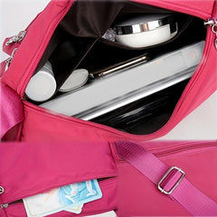Women's Nylon Crossbody Bag Pocket Purse Casual Travel Shoulder Bag