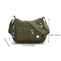 Women's Nylon Crossbody Bag Pocket Purse Casual Travel Shoulder Bag