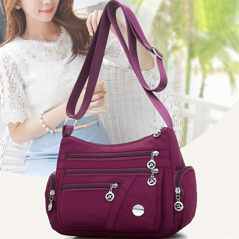 Women's Nylon Crossbody Bag Pocket Purse Casual Travel Shoulder Bag