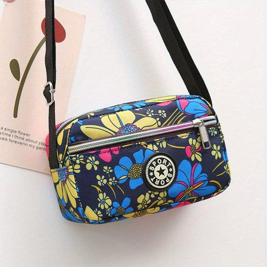 Women's Vintage Square Bag Zipper Shoulder Bag Crossbody Bag