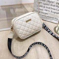 Argyle Quilted Crossbody Bag Square Purse For Women