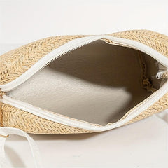 Straw Crossbody Phone Bag Summer Beach Shoulder Bag Women's Handbag