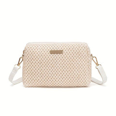Straw Crossbody Phone Bag Summer Beach Shoulder Bag Women's Handbag