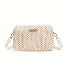 Straw Crossbody Phone Bag Summer Beach Shoulder Bag Women's Handbag