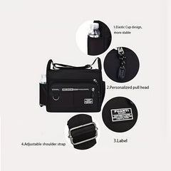 Letter Graphic Crossbody Bag for Women