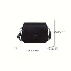 Mini Flap Crossbody Bag Women's Saddle Bag PU Leather