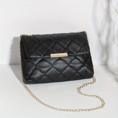 Argyle Quilted Crossbody Bag Chain Shoulder Purse
