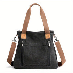 Canvas Crossbody Bag Large Capacity Casual Travel Tote Bag