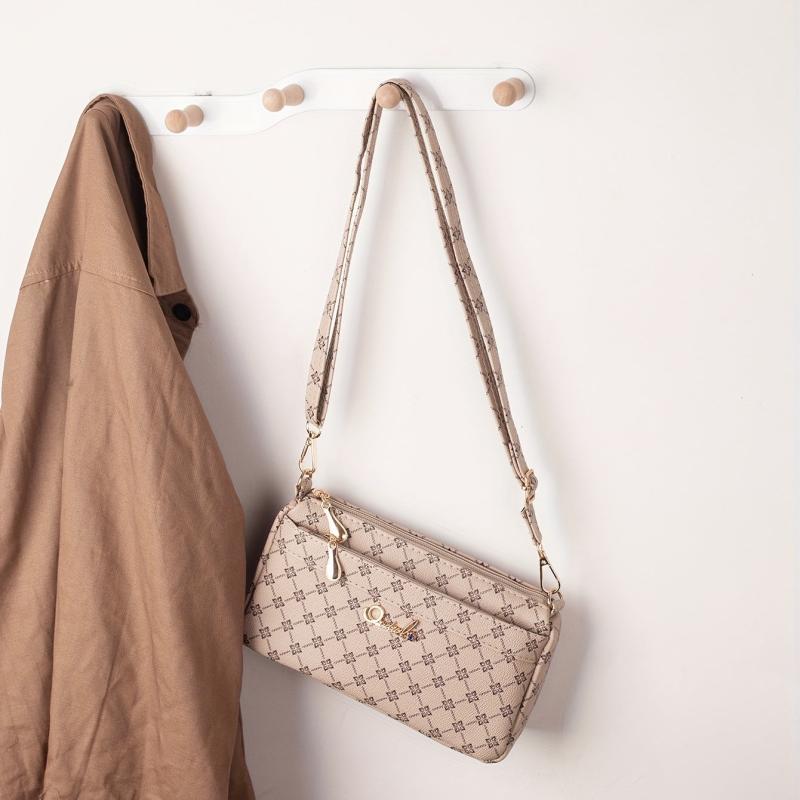 Vintage Argyle Print Crossbody Bag Shoulder Bag Mothers Gift For Mom