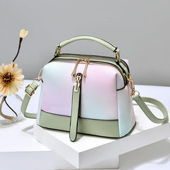 Ombre Crossbody Bag Faux Leather Purse Zipper Shoulder Bag