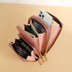 Mini PU Leather Crossbody Bag for Touch Screen Phone