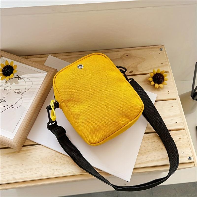 Daisy Embroidery Crossbody Bag Mini Phone Purse