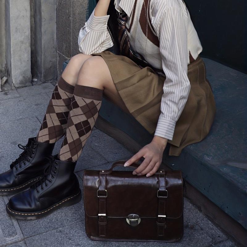 Vintage Messenger Handbag Solid Flap Satchel School Bag