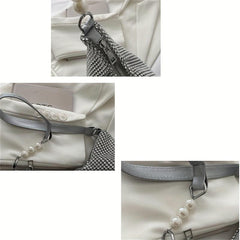 Rhinestone Crossbody Bag All Over Rhinestone Shoulder Bag Stylish Underarm Purse