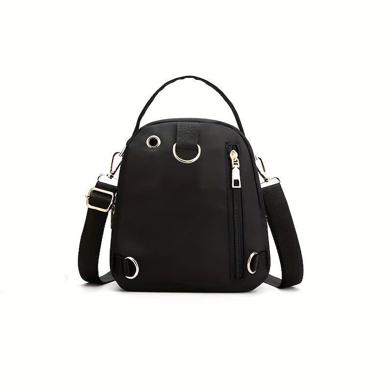 Small Print Crossbody Bag Zipper Sling Bag Casual Bag