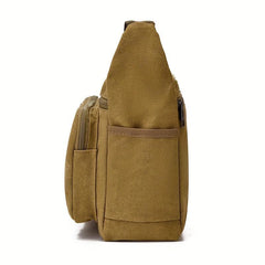 Functional Canvas Crossbody Bag Military Travel Hiking Shoulder Bag