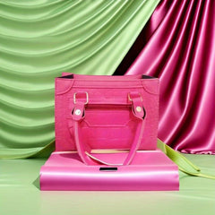 Stylish Crossbody Bag Solid PU Leather Shoulder Handbag