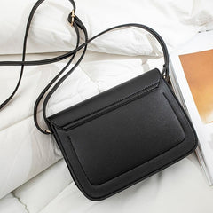 Minimalist Square Crossbody Bag Small Faux Leather Flap Purse Shoulder Bag