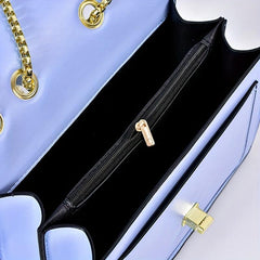 Small Chain Crossbody Bag Solid Square Purse for Women