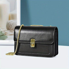 Small Chain Crossbody Bag Solid Square Purse for Women