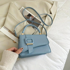 Stylish Shoulder Bag Flap Faux Leather Magnet Crossbody Bag