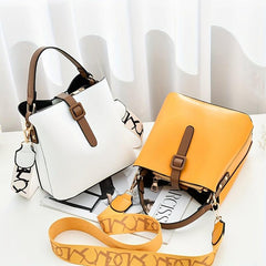 Mini Handbag Detachable Strap PU Leather Crossbody Bag