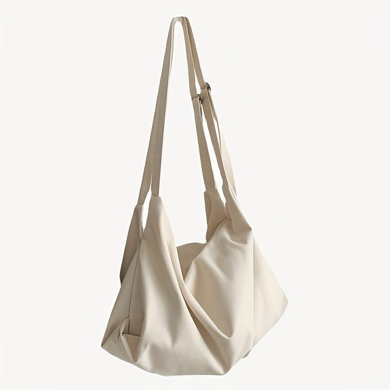 Literary Canvas Crossbody Bag Large Capacity Hobo Bag For Travel Sports