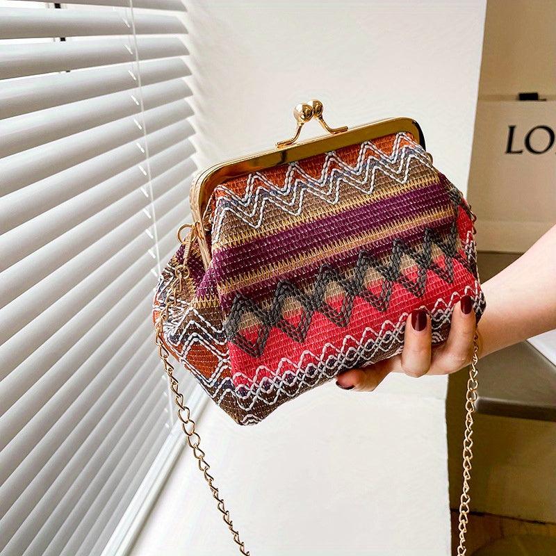 Vintage Ethnic Shoulder Bag Coin Purse for Travel