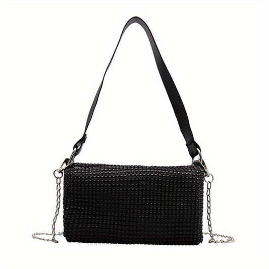 Rhinestone Bucket Bag Crossbody Purse For Party