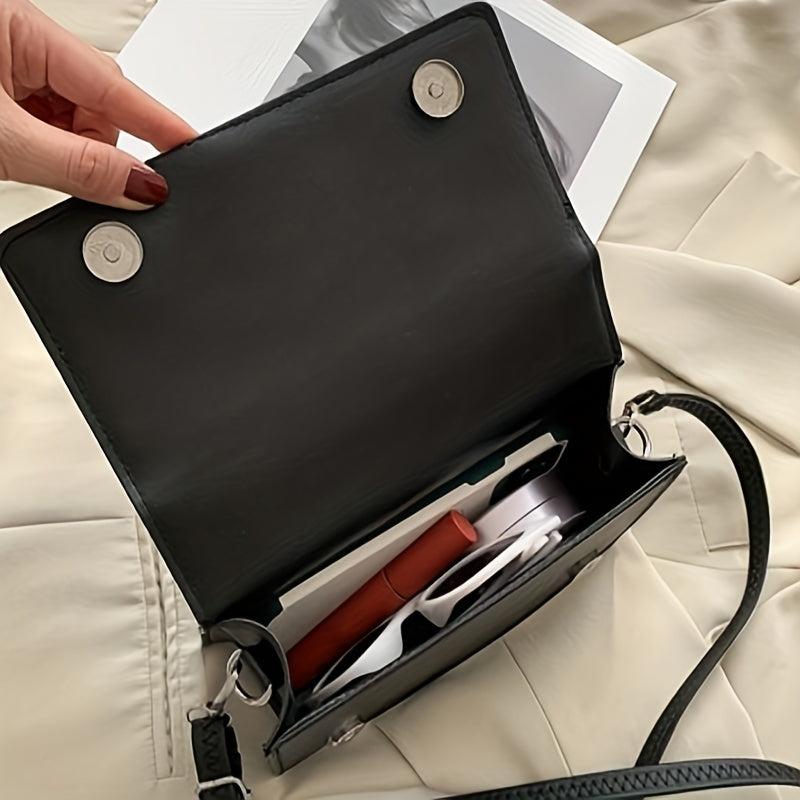 Small Square Bag PU Leather Waterproof Crossbody Bag