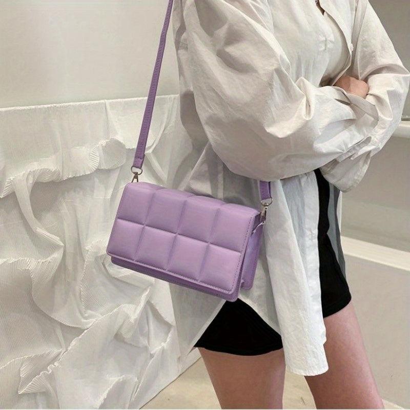 Small Square Bag PU Leather Waterproof Crossbody Bag