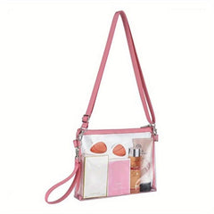 Transparent Travel Handbag Zipper Crossbody Bag All Match