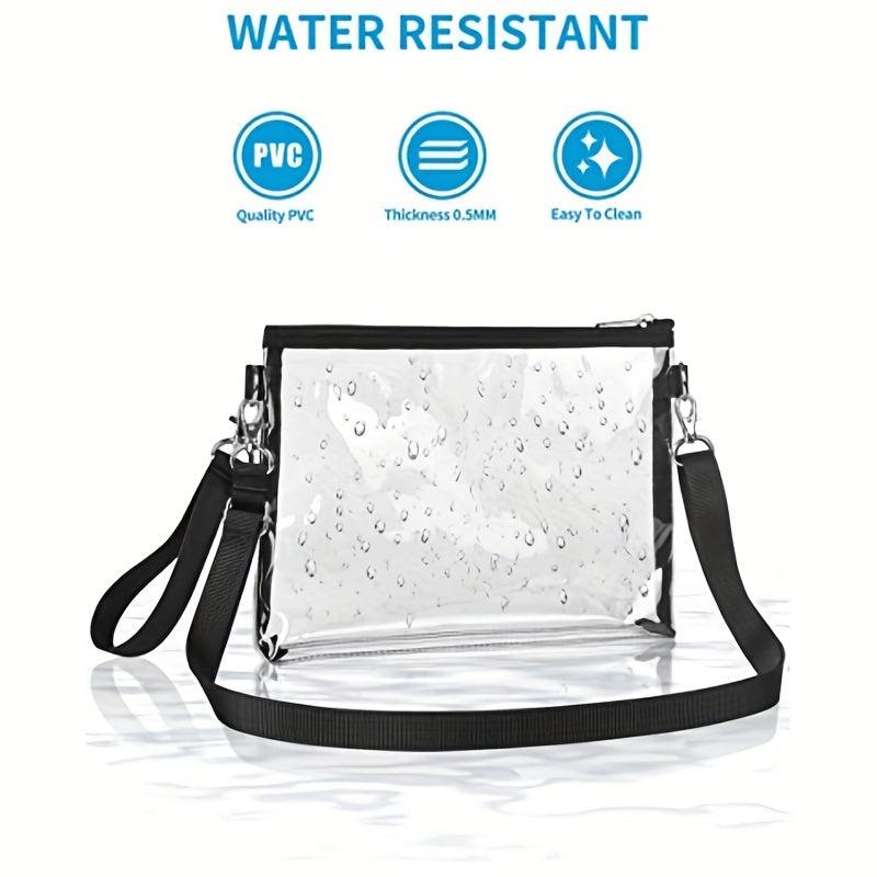 Transparent Travel Handbag Zipper Crossbody Bag All Match