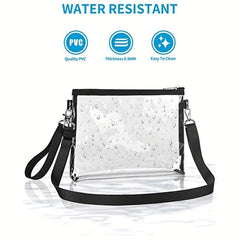 Transparent Travel Handbag Zipper Crossbody Bag All Match