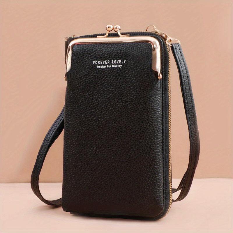 Mini Crossbody Bag Coin Purse Kiss Lock Phone Bag