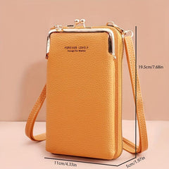 Mini Crossbody Bag Coin Purse Kiss Lock Phone Bag