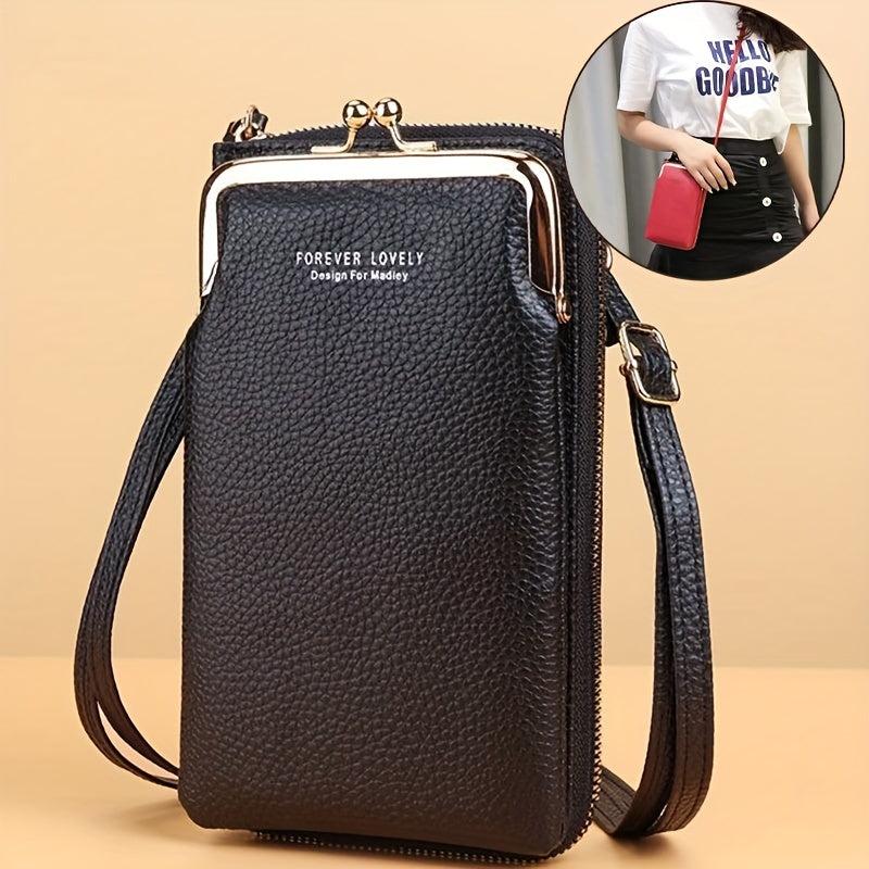 Mini Crossbody Bag Coin Purse Kiss Lock Phone Bag