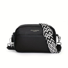 Small Leather Crossbody Bag for Women Square Purse
