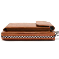 Mini Crossbody Phone Wallet Women's PU Leather Flap Purse