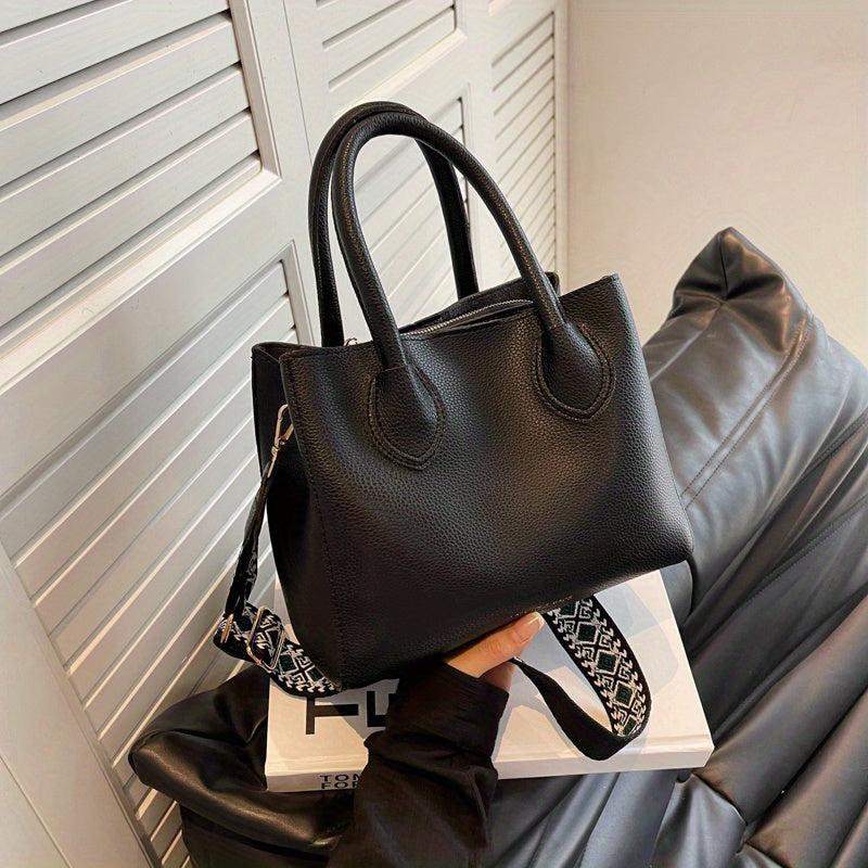 Vegan Leather Handbag Crossbody Satchel Purse