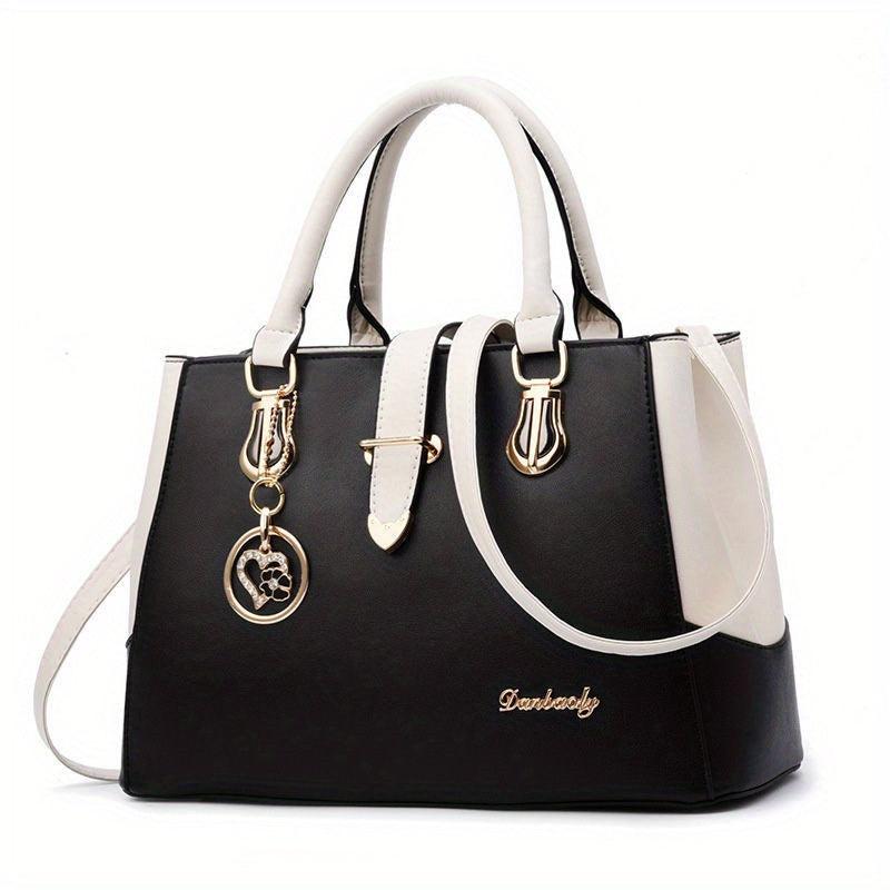 Women's Shoulder Bag Double Handle Purse for Work