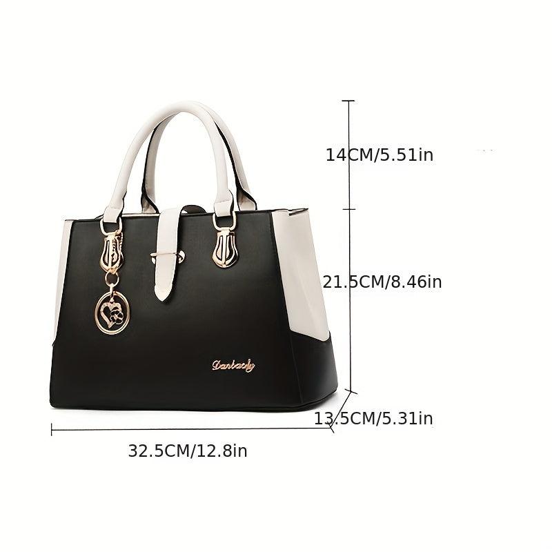 Women's Shoulder Bag Double Handle Purse for Work