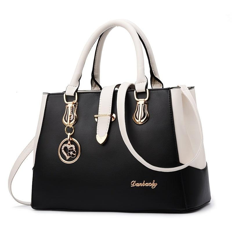 Women's Shoulder Bag Double Handle Purse for Work